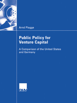 cover image of Public Policy for Venture Capital